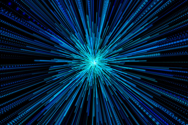 抽象彩色灯光轨迹星爆运动模糊背景图片下载