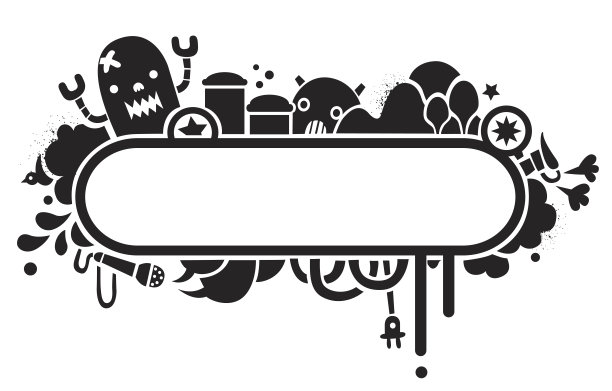 涂鸦的横幅图片下载