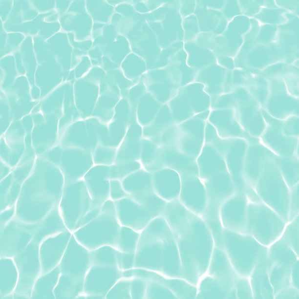 水面背景与太阳反射和无缝涟漪图片下载