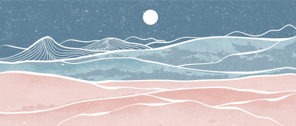 极简主义的现代绘画和线条艺术图片下载