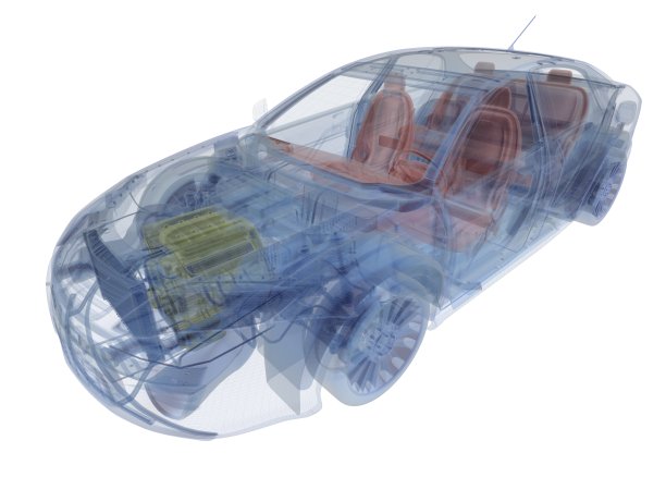 3D x光汽车图片下载