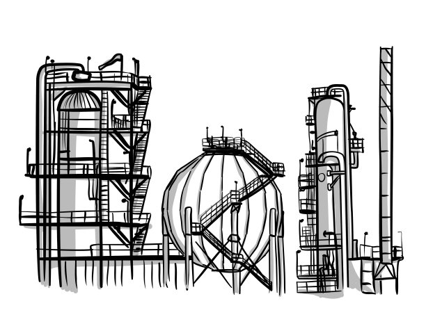 石油天然气炼油厂图片下载
