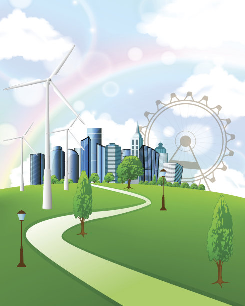 绿色城市图片下载