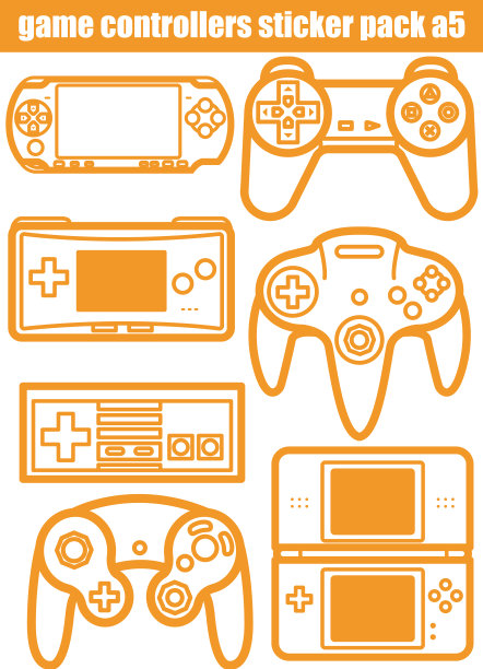 游戏手柄贴纸包装a5图片下载