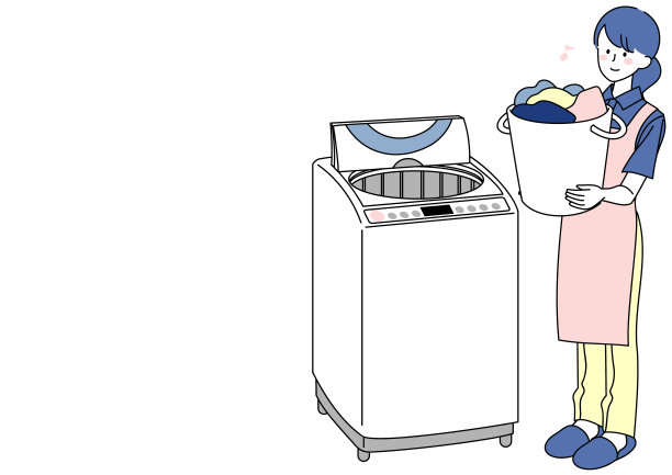 女人快乐地洗衣服图片下载