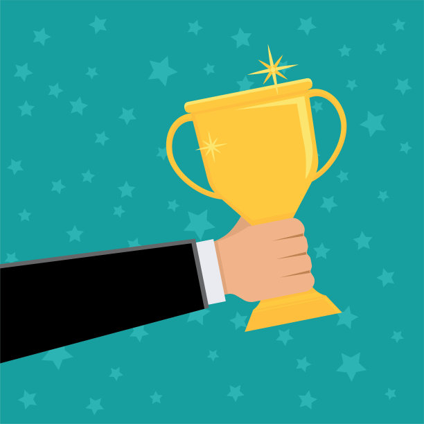 手握金牌奖杯图片下载