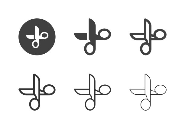 裁缝剪刀图标-多系列图片下载