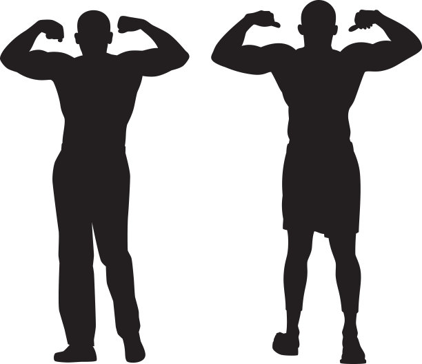 展示肌肉轮廓的男人图片下载