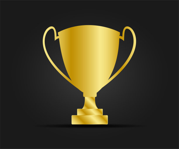 金色的奖杯图标。图片下载