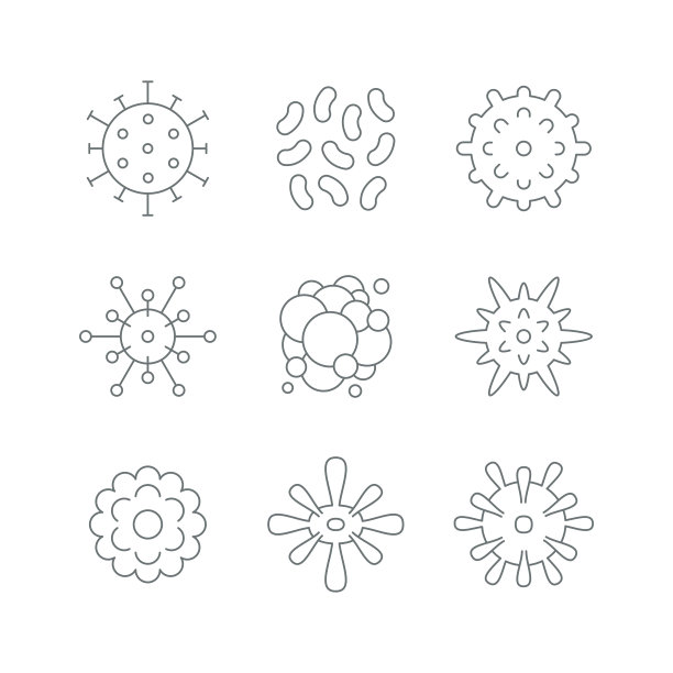 病毒细胞图标图片下载