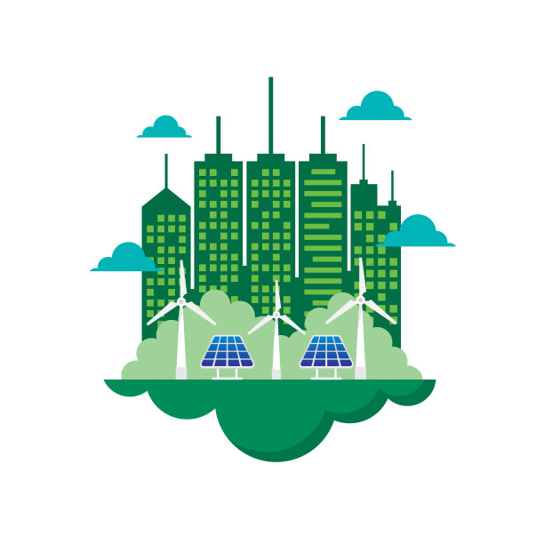 绿色城市概念图片下载