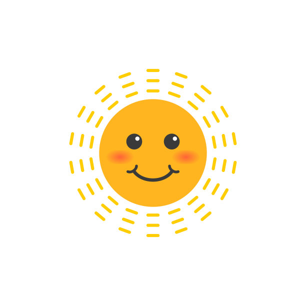 快乐有趣的笑脸太阳图片下载