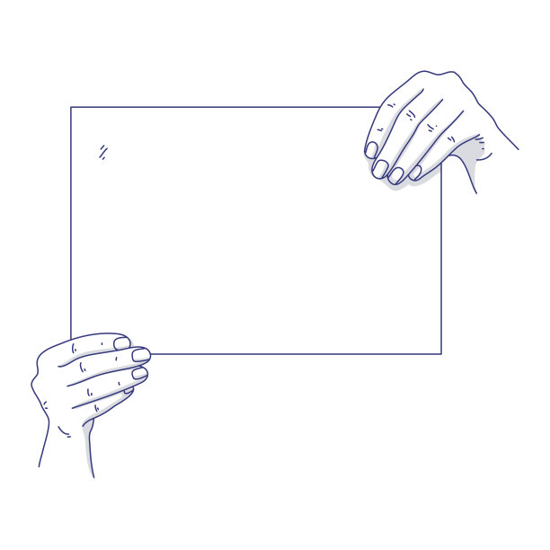 男人手里拿着空白纸或信纸作背景图片下载