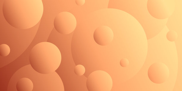 抽象几何背景与橙色梯度圆图片下载
