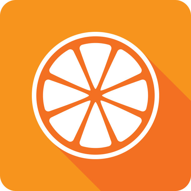 橘片剪影图标图片下载