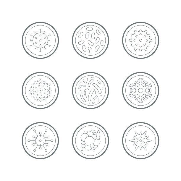 病毒细胞图标图片下载