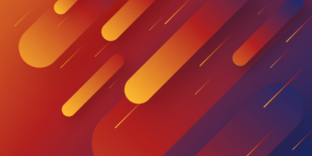抽象设计与几何形状-时髦的橙色梯度图片下载