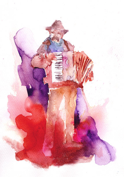 街头艺人图片下载