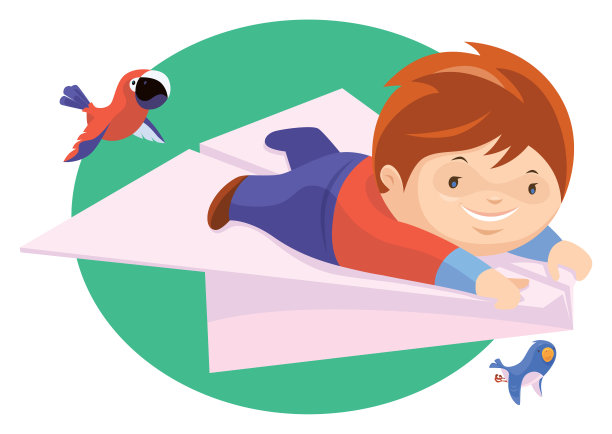 儿童纸飞机图片下载