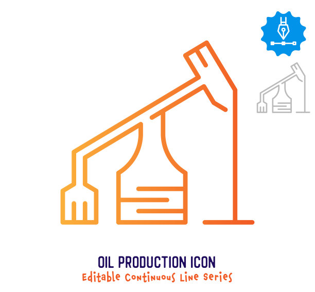 油生产连续线可编辑行程线图片下载