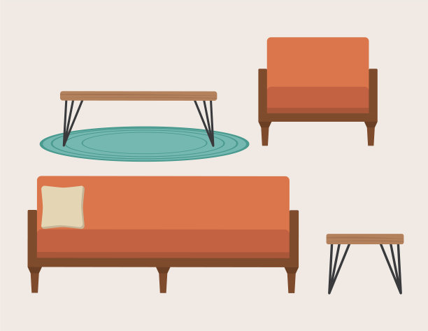 软垫客厅家具图片下载