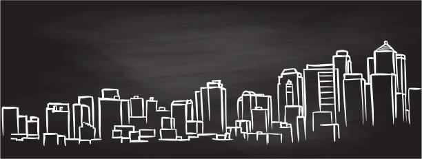 简约的轮廓黑板图片下载