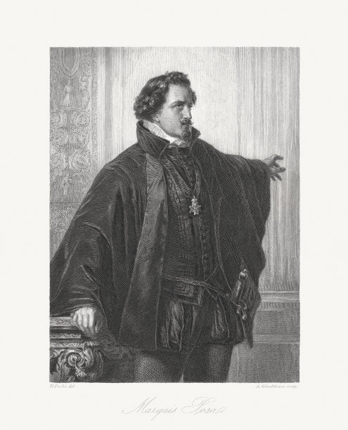 波萨侯爵(Marquis Posa)，弗里德里希·席勒(Friedrich Schiller)的小说《唐·卡洛斯》(Don Carlos)中的虚构人物图片下载