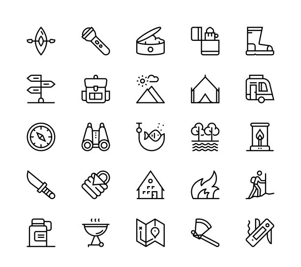 户外休闲的图标图片下载