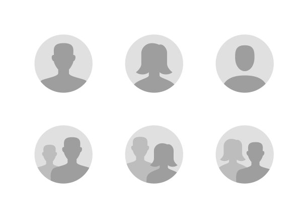 头像平面图标设置默认匿名用户图片下载