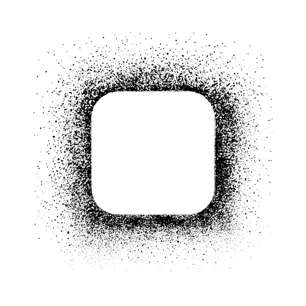 垃圾设计元素，方形框架图片下载