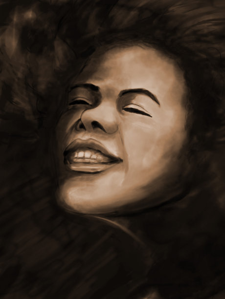 插图素描的喜悦和愉快的感情图片下载