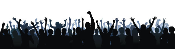 人群(60人完成-剪切路径隐藏腿)，无缝图片下载