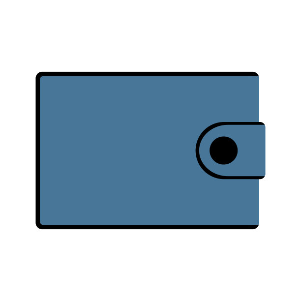 钱包象形图，钱钱包图标。矢量插图孤立在白色背景上。图片下载