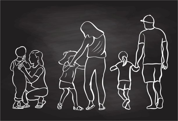 育儿风格黑板图片下载