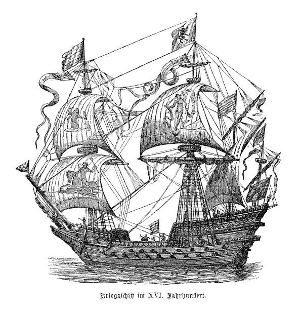 16世纪的帆船图片下载