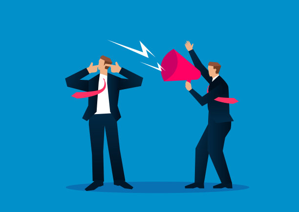 商人用手指捂住耳朵，无视噪音图片下载