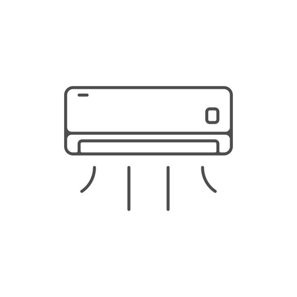 空调图标矢量设计。图片下载