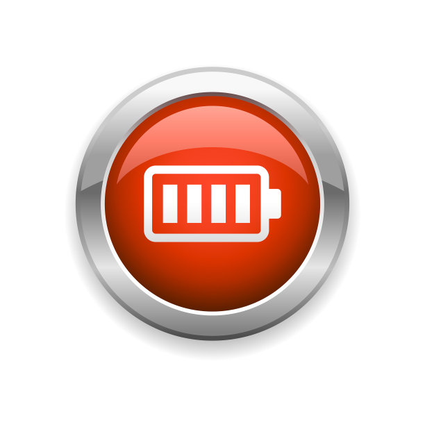电池和电源光泽图标图片下载