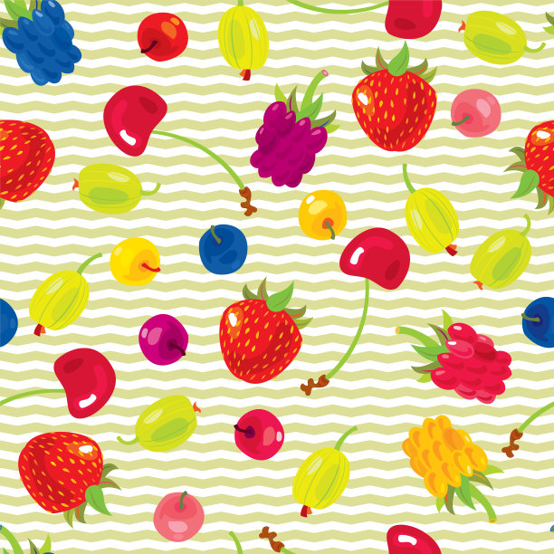 浆果无缝模式图片下载