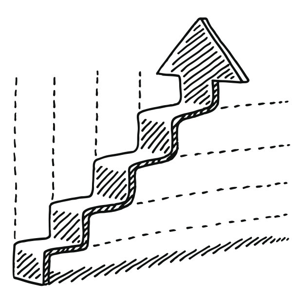 步骤向上箭头图形绘制图片下载