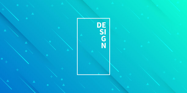 抽象设计与几何形状-时尚的蓝色梯度图片下载