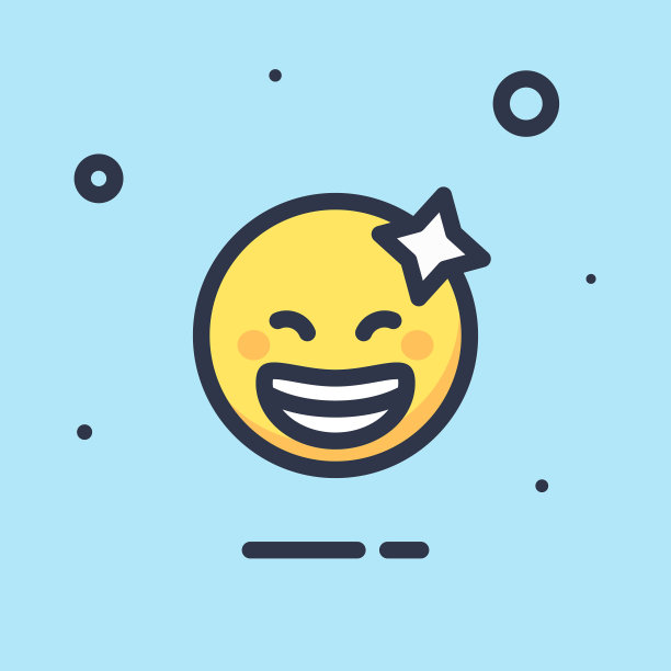 Emoticon平面设计颜色背景图片下载