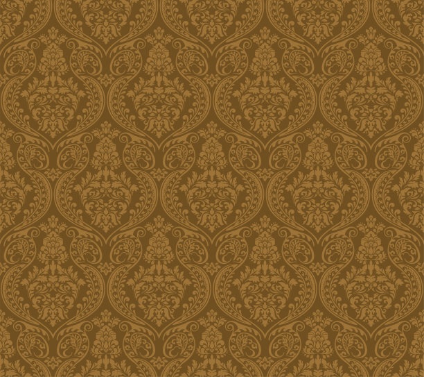 黄金维多利亚锦缎豪华装饰织物图案图片下载