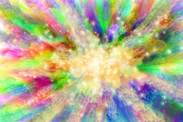 多彩的爆炸，抽象的艺术背景图片下载