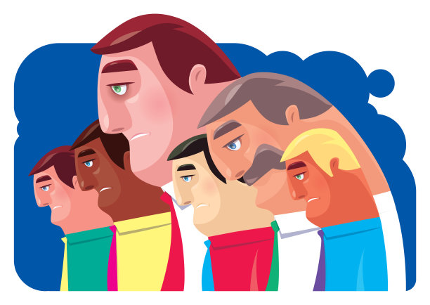 一群悲哀的商人图片下载