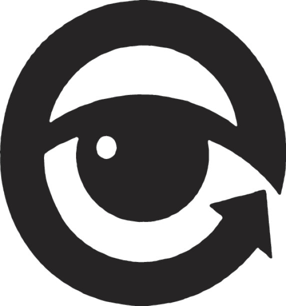 圆箭头中的眼睛图片下载