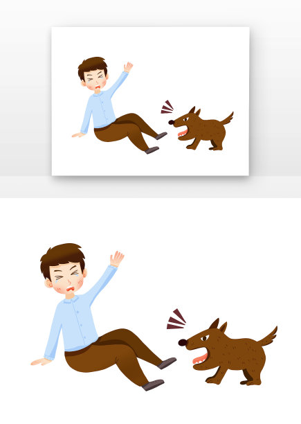 狂犬病预防狗咬人物图片下载