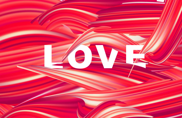 写着“爱”字样的油或丙烯酸图片下载