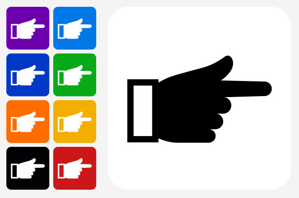 指针图标方形按钮设置图片下载