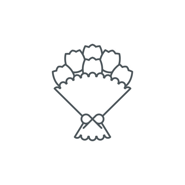 鲜花花束图标图片下载